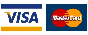 Logo společnosti VISA / MasterCard - platební metoda zprostředkovaná službou PayPal pro snadné úhrady na e-shopu MujChrt.cz