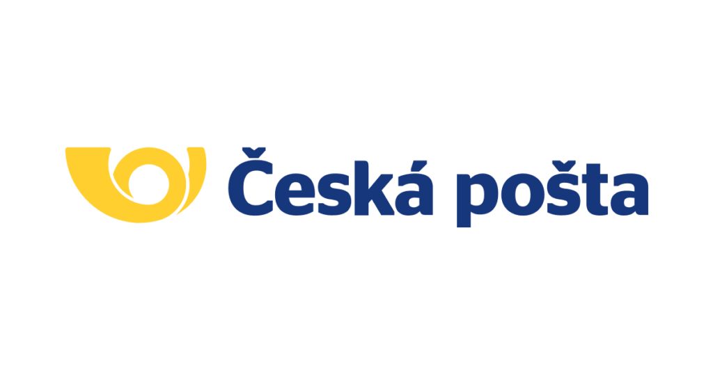 Logo dopravce Česká pošta - tato společnost zajišťuje přepravu balíčků oblečení pro chrty značky MujChrt.cz po celé České republice